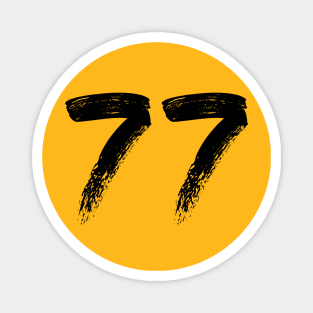 Number 77 Magnet